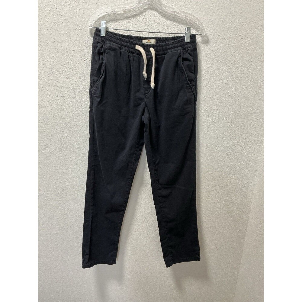 Marine Layer Elastic Waist Drawstring Pants Shorts Navy Blue Coastal Casual S